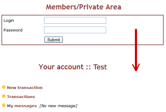 Members/Private Area